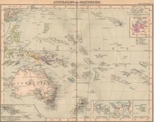 Landkarte. Australien und