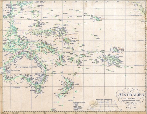 Alte landkarte australien - alte,