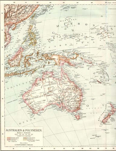 Landkarte australien und - australien,