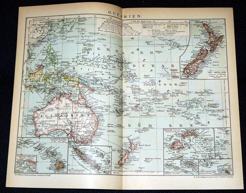 Ozeanien landkarte australien - ozeanien,
