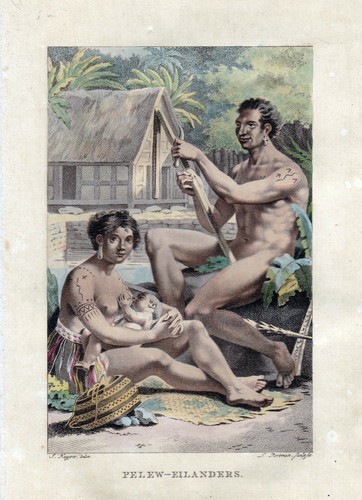 Palau oceania trachten - oceania,