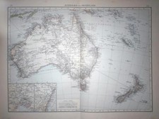 "Landkarte AUSTRALIEN UND