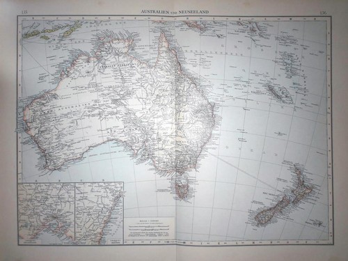 Landkarte australien und - australien,