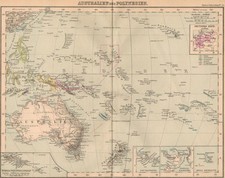 Landkarte. Australien und