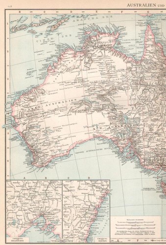 Landkarte australien und - landkarte.,