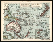 Landkarte anno 1902 - Ozeanien