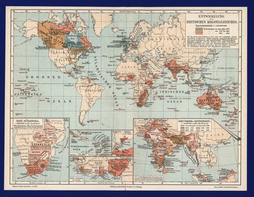 British empire landkarte - british,