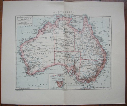 Dänische landkarte australien - dänische,